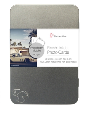 Hahnemühle Photo Rag Metallic 340 g/m² Photo Cards - 10 x 15, 30 stk.